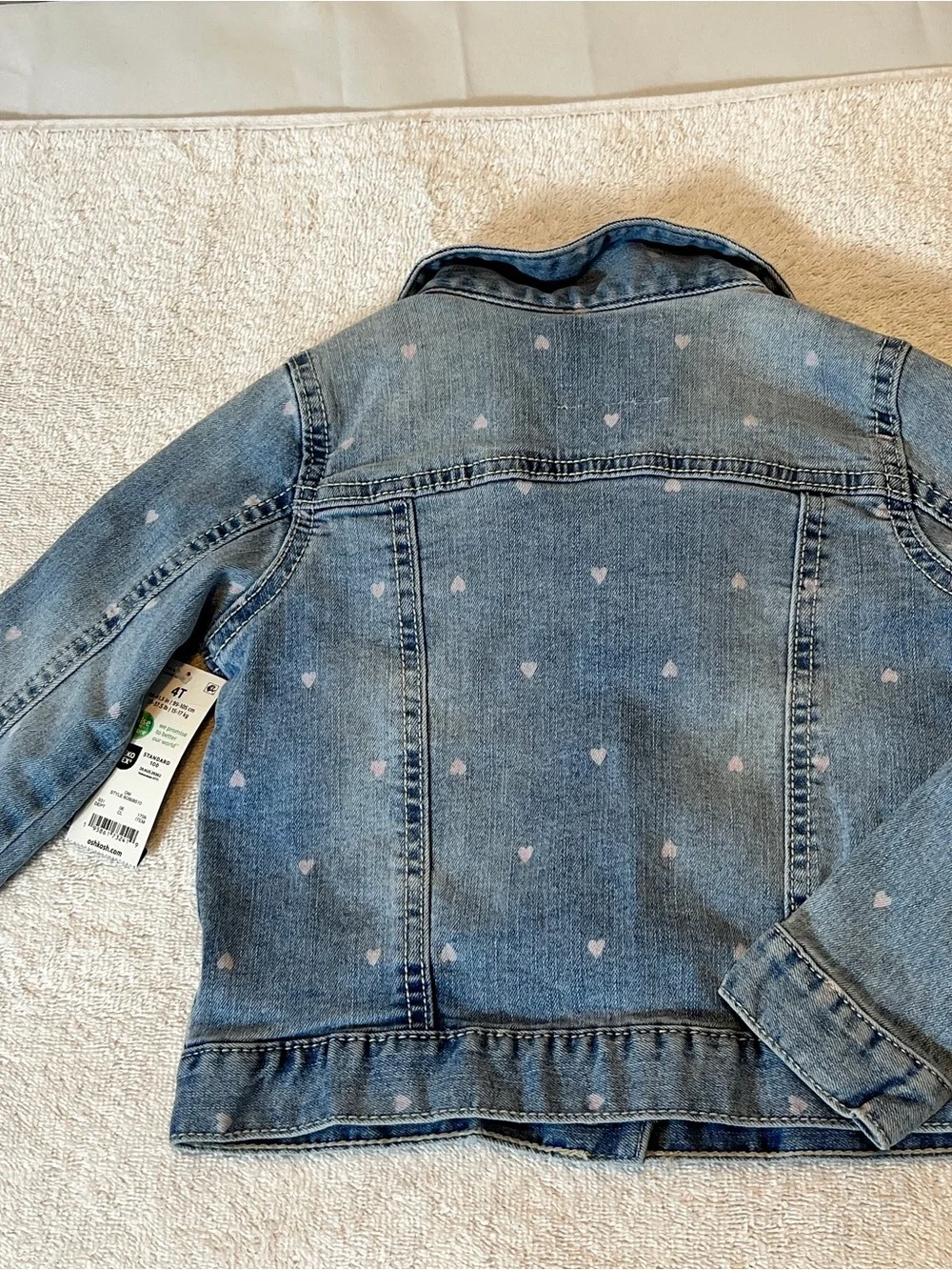 OshKosh B'gosh Light Blue Denim Jacket for Kids Size 4 toddler